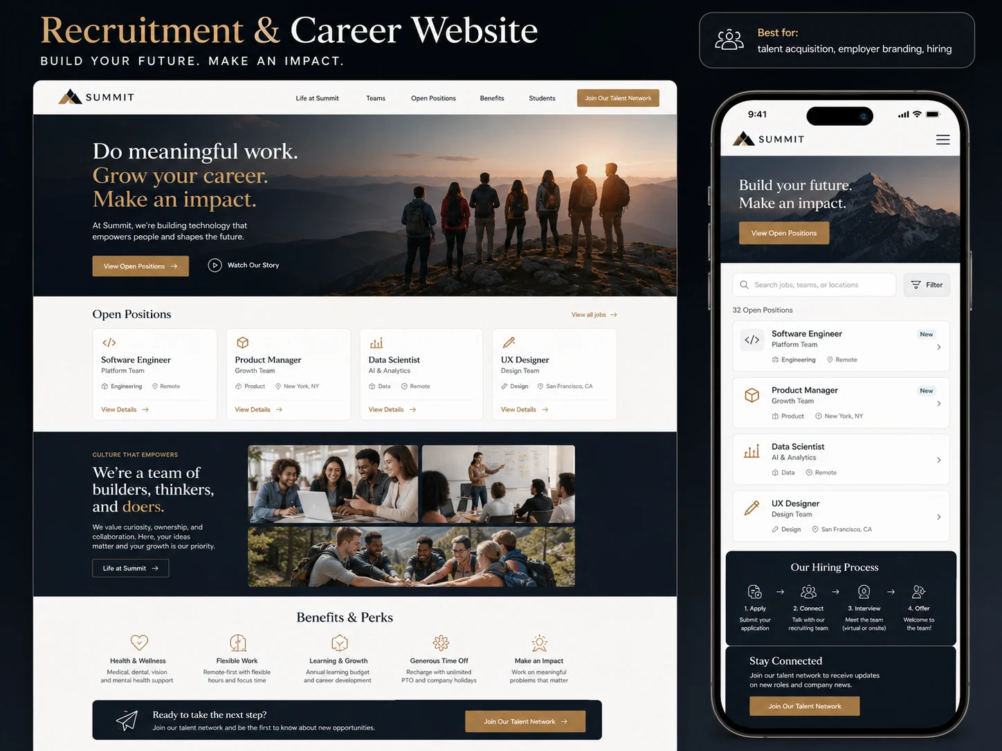 Recruitment & Career Website website example