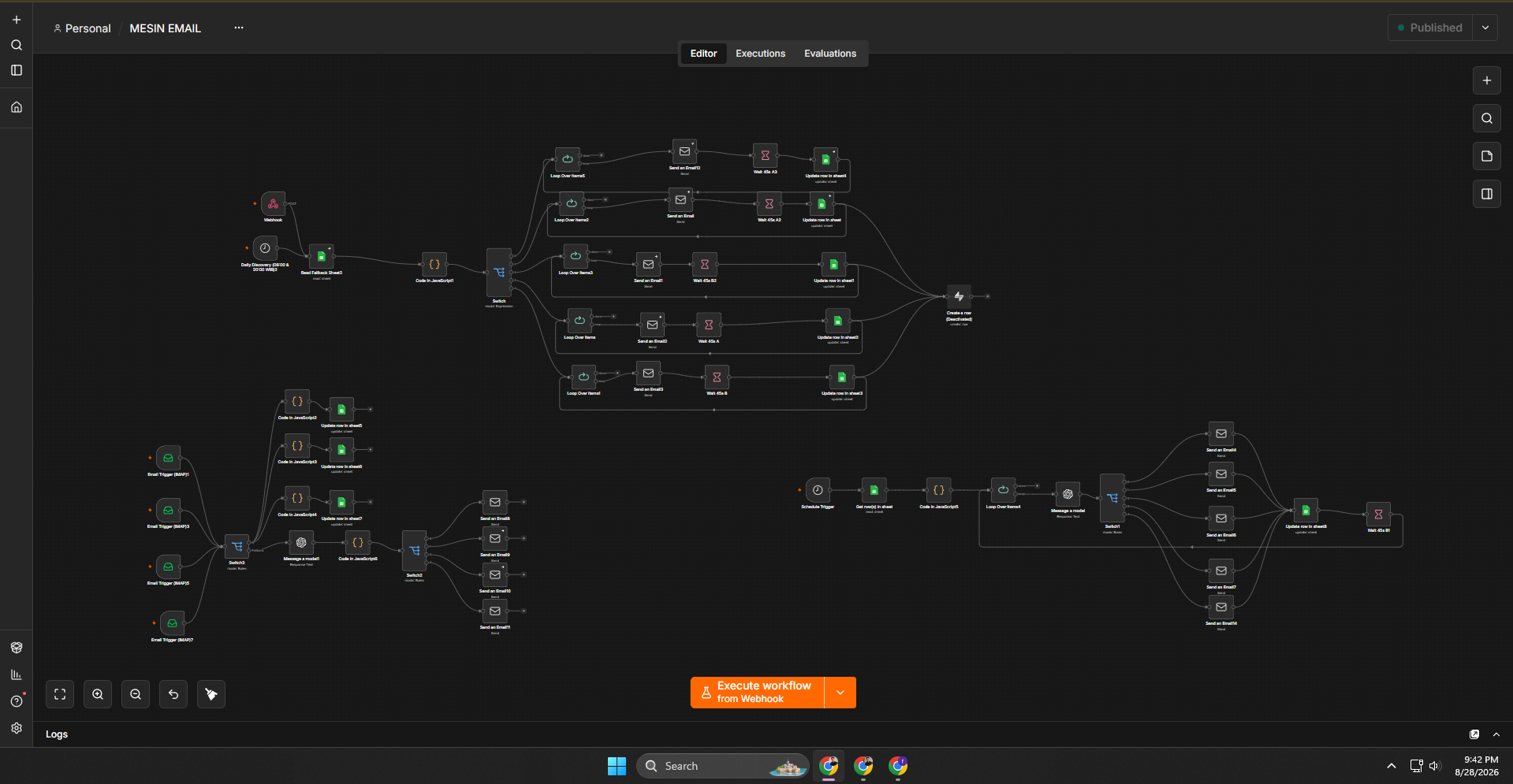 Real workflow architecture used for VAREVANT revenue operations